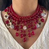 Ruby Quirky Coin mala