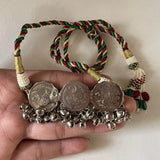 Silver Old coin Choker