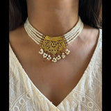 Old Chandtara GOLD plated Pearl Choker