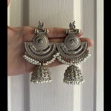 Swan Silver Jhumke