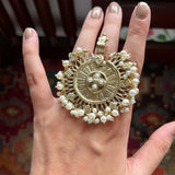 Bohemian Afghan Pearl Ring