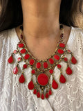 Basic Red Aqeeq Choker