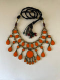 Basic orange Jade Choker