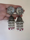 Traditional Indian Jhumka with Teeqa
