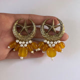 Chandtara Yellow Jade Earrings