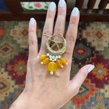 Chandtara Yellow Jade Ring