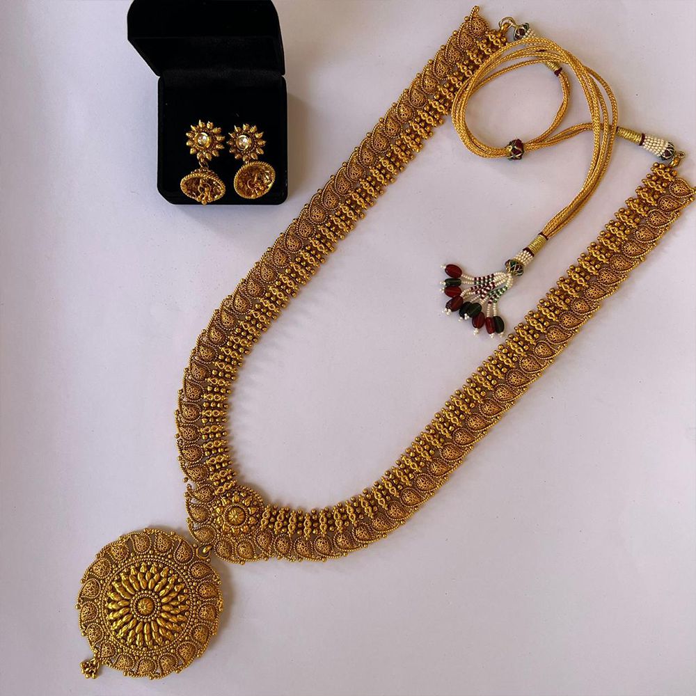 Traditional Indian Gold Mala SET