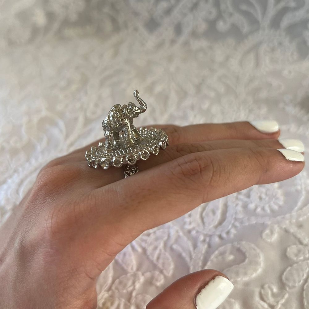 Elephant Silver Ring