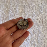 Silver Floral Adjustable Ring