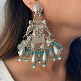 Elephant Turquoise x Emerald Earrings