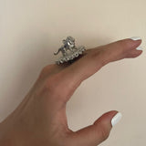 Lion Silver Ring