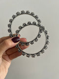 Elephant Silver Handcuffs PAIR
