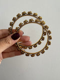 Elephant antique gold Handcuffs PAIR