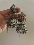 Silver plated filigree Jhumkey